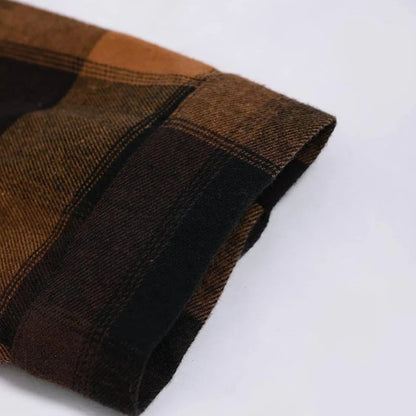 Chemise Décontractée à Carreaux Bicolores