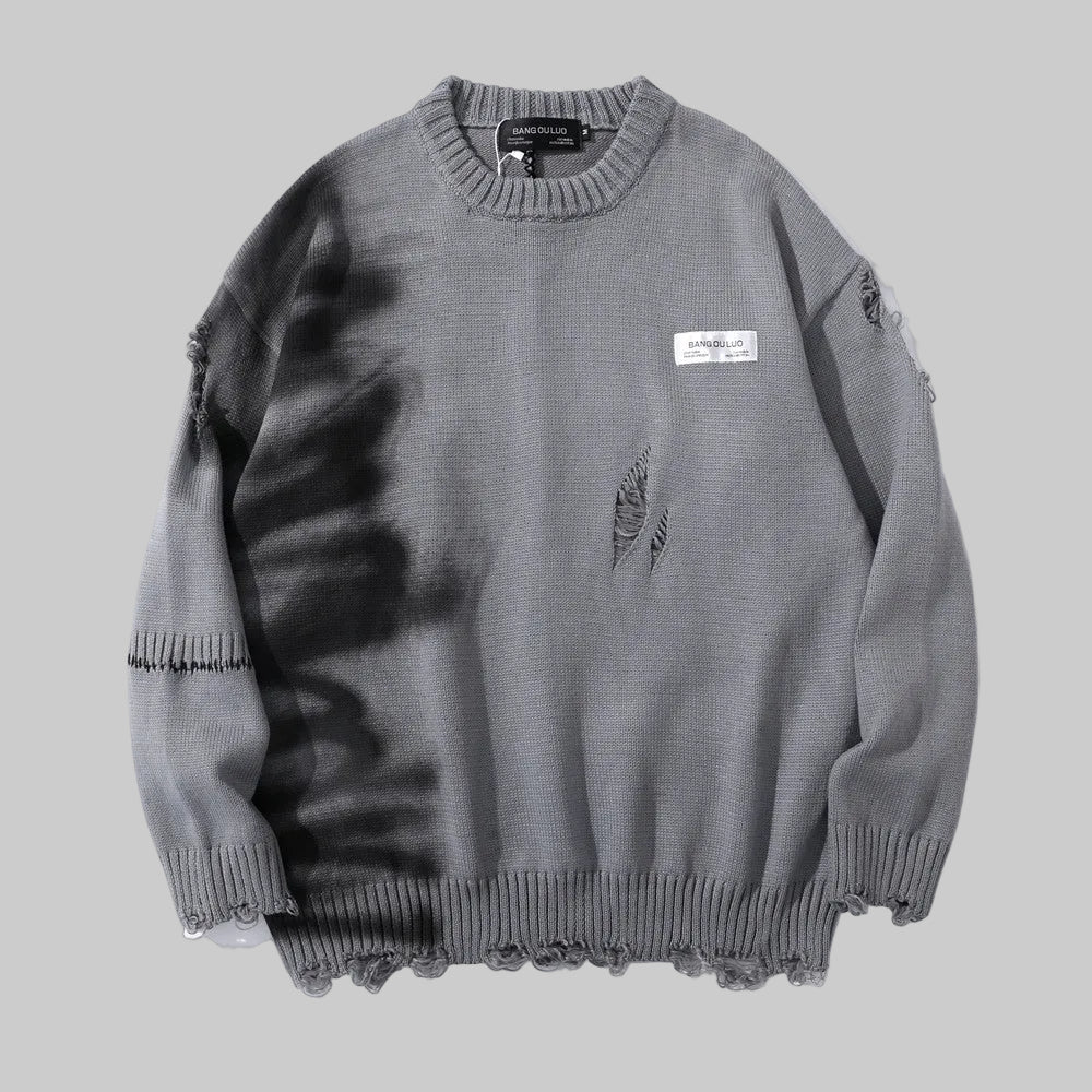 Pull à Col Rond avec Imprimé Graffiti