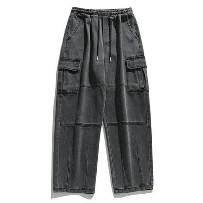 Jeans de poche double en trois dimensions
