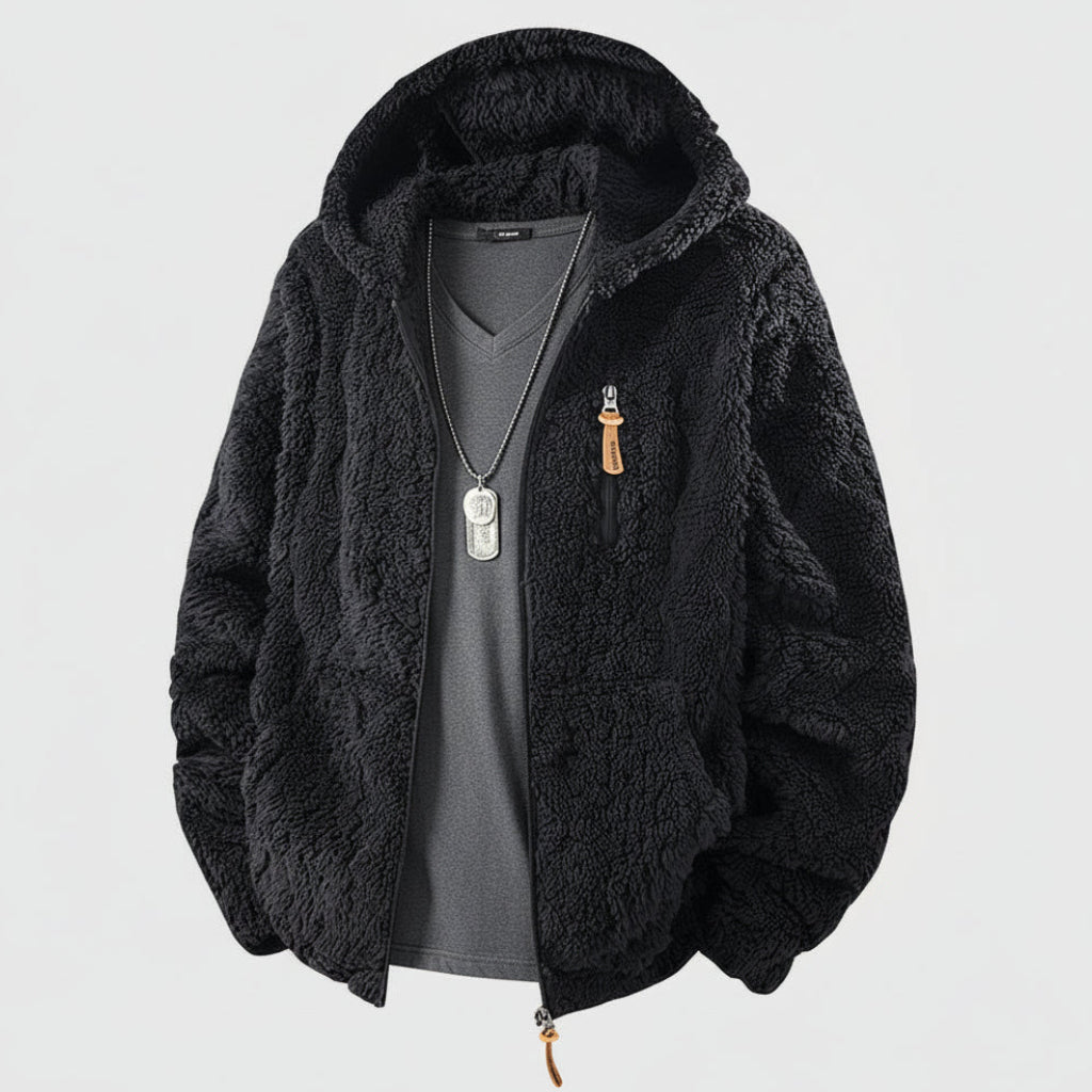 Veste à Capuche Chaude Avec Doublure