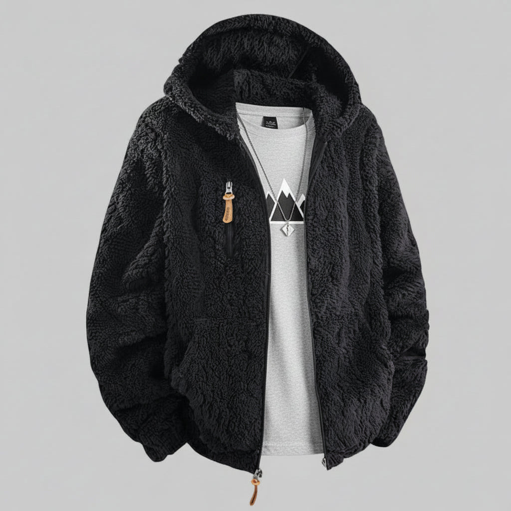 Veste à Capuche Chaude Avec Doublure
