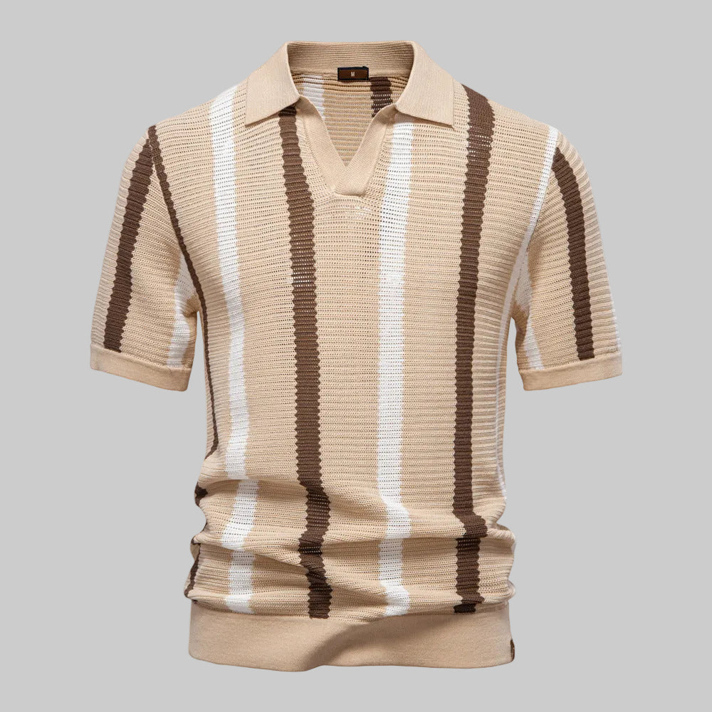 Polo Tricoté Respirant Et Ajouré