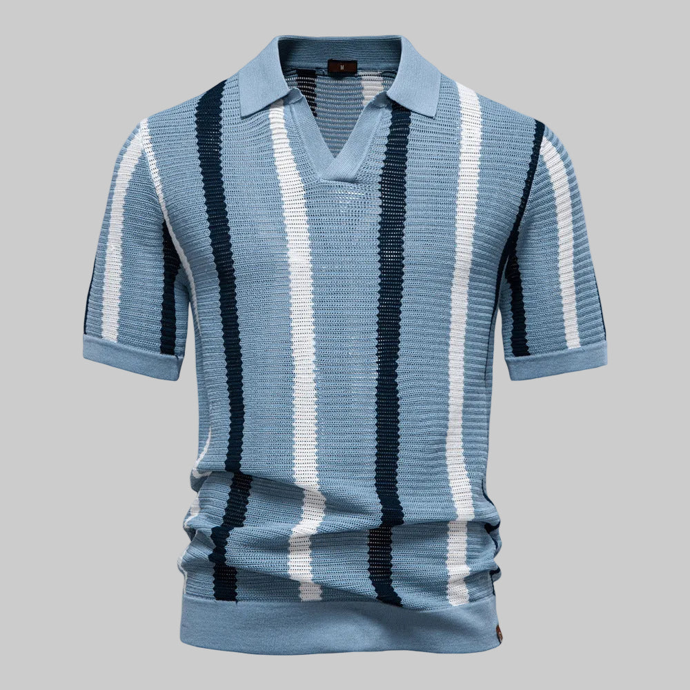 Polo Tricoté Respirant Et Ajouré