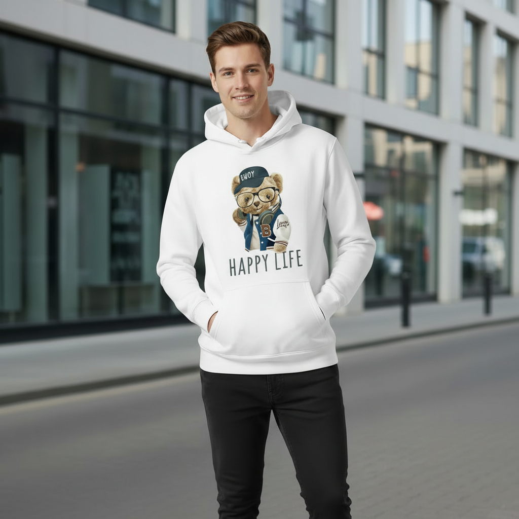 Sweat-shirt Imprimé Style Sportif