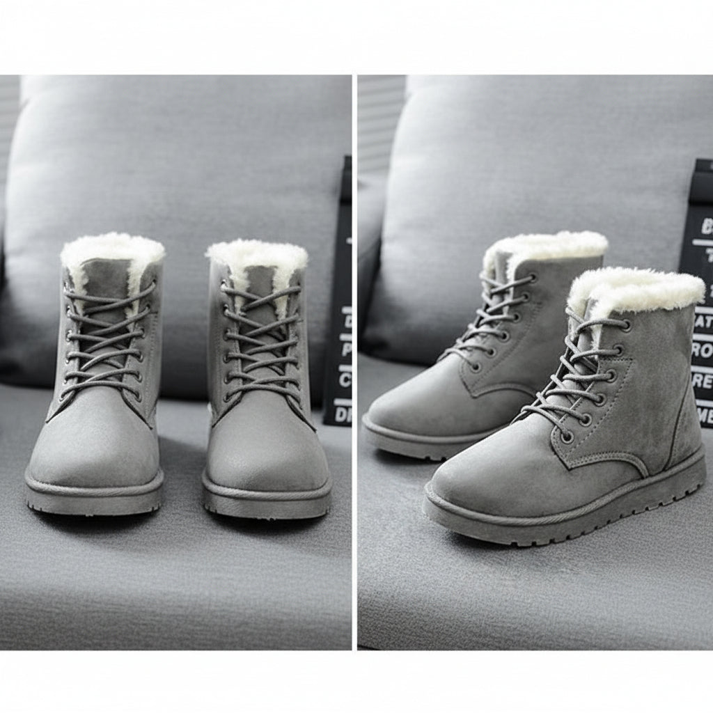 Bottines Chaudes à Doublure Fourrure
