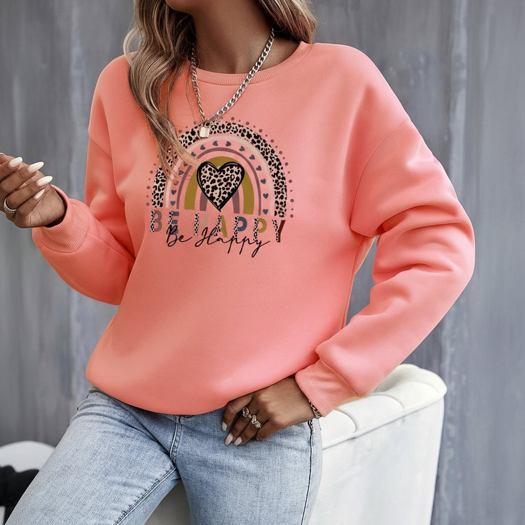 Pull basique – Motif cœur élégant