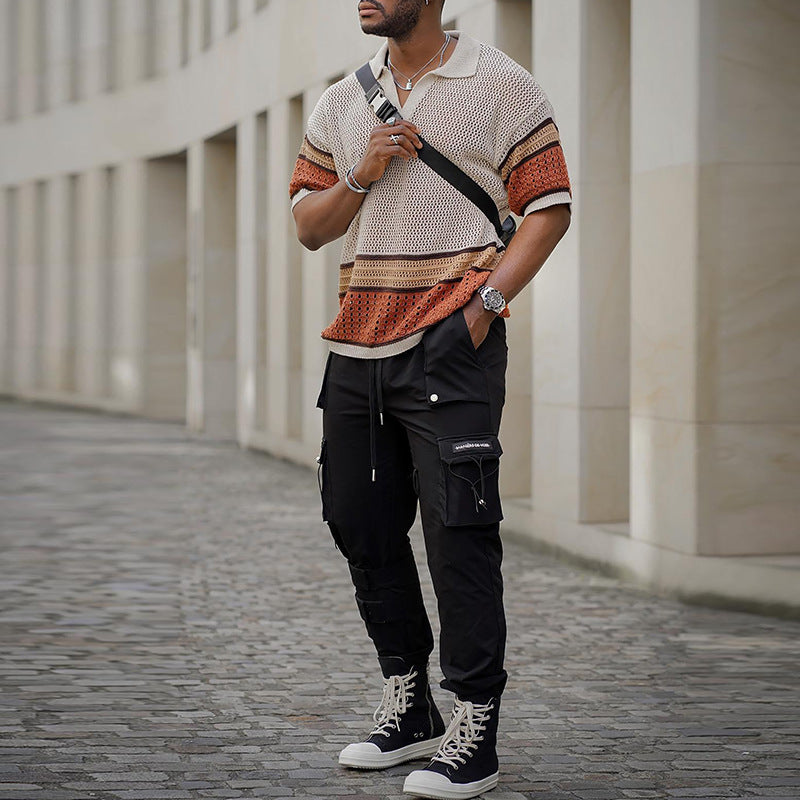 T-shirt En Laine à Manches Courte