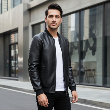 Veste Style En Cuir PU