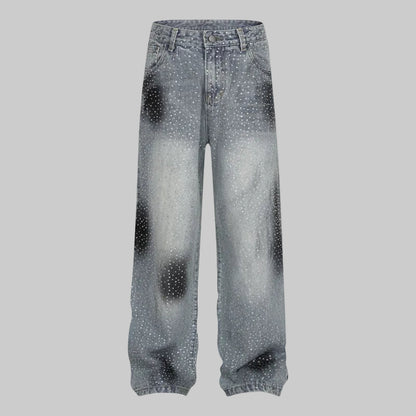 Jean Décontracté à Jambe Large Et Droite