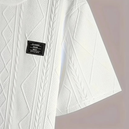 T-shirt Avec Broderie Géométrique