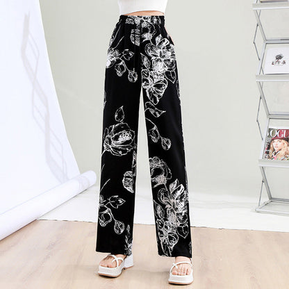 Pantalon droit – Teint à l’encre moderne