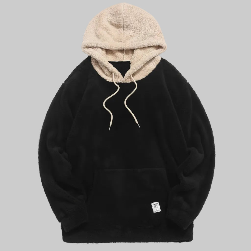 Pull à Capuche en Laine d’Agneau