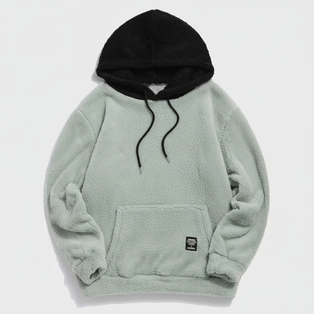 Pull à Capuche en Laine d’Agneau
