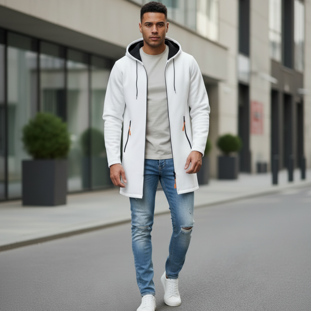 Cardigan à Capuche En Velours Fin