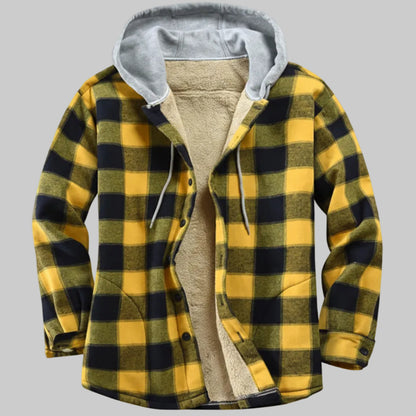 Veste à Capuche, motif à carreaux