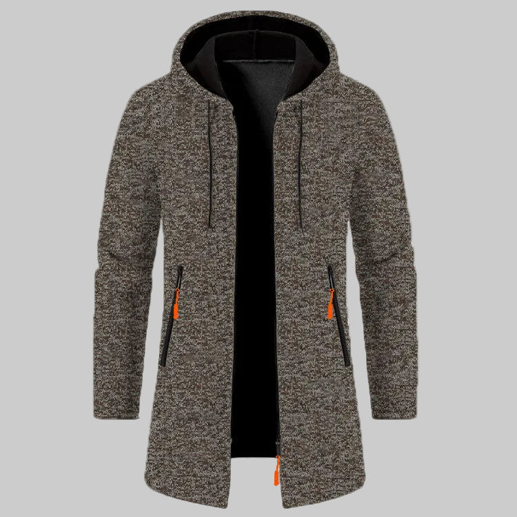 Cardigan à Capuche En Velours Fin