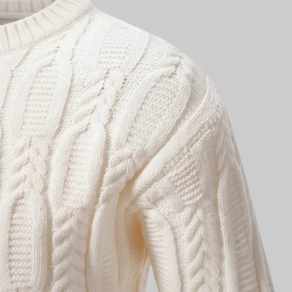 Pull à Col Rond Chaud Et Décontracté