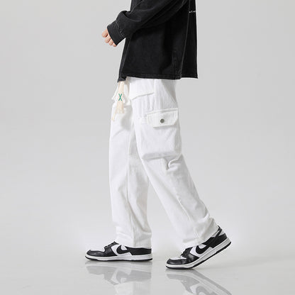Pantalon Cargo en Velours Côtelé