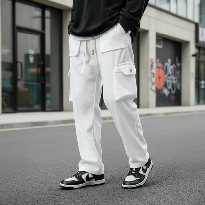 Pantalon Cargo en Velours Côtelé
