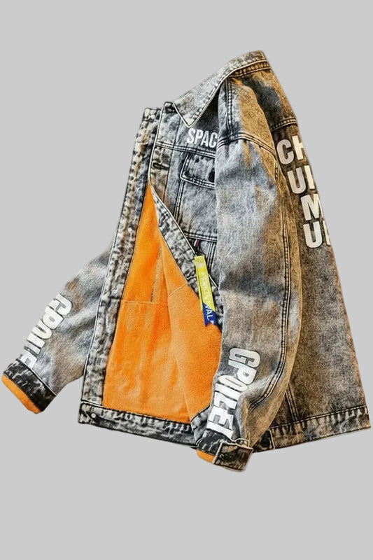 Veste En Jean Doublure En Peluche