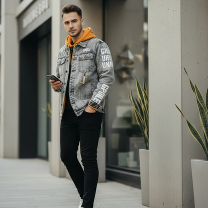 Veste En Jean Doublure En Peluche