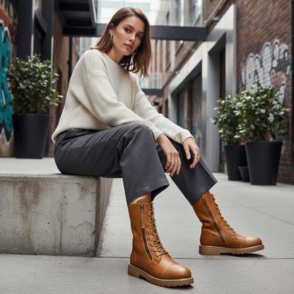 Bottes en cuir