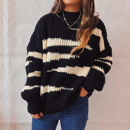 Pull-over – Tendance, rayures asymétriques