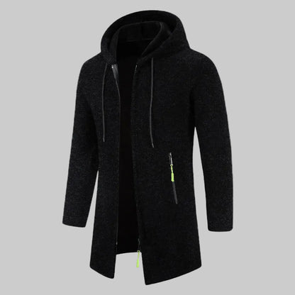 Cardigan à Capuche En Velours Fin