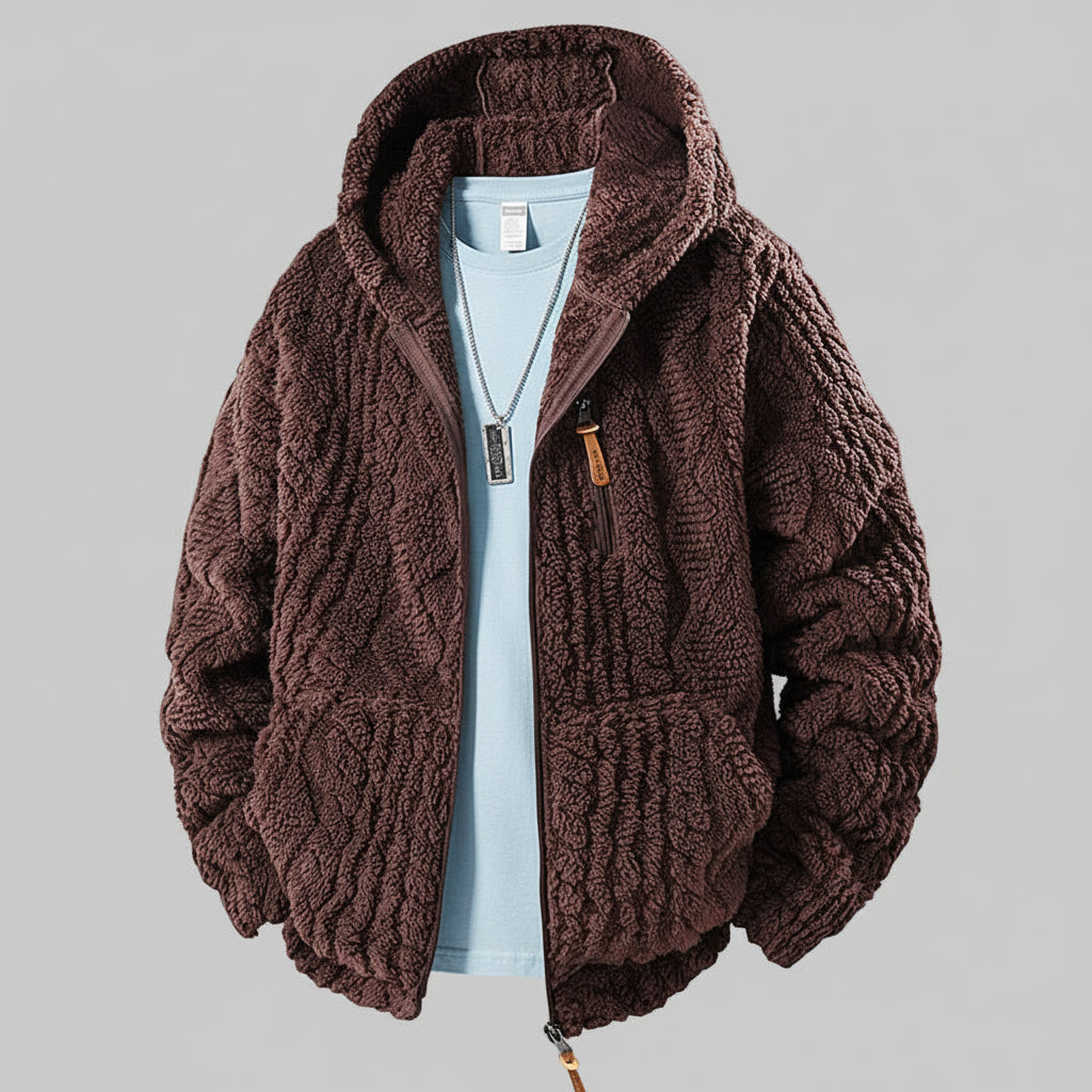 Veste à Capuche Chaude Avec Doublure