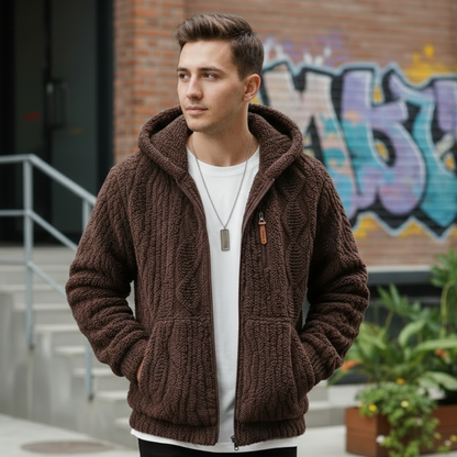 Veste à Capuche Chaude Avec Doublure
