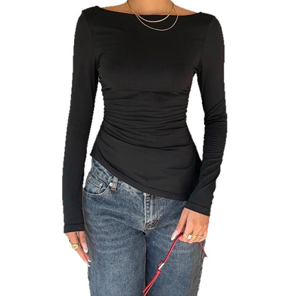 Top – Slim fit, détail dentelle au dos