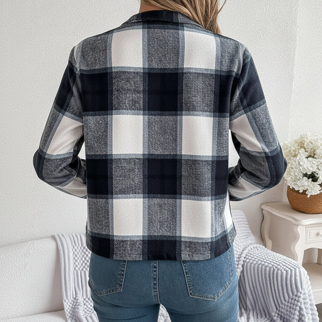 Ensemble tweed – Look casual à carreaux