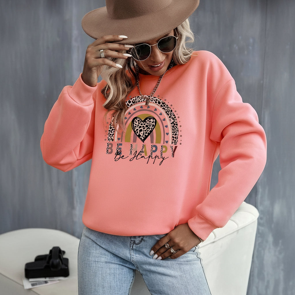 Pull basique – Motif cœur élégant