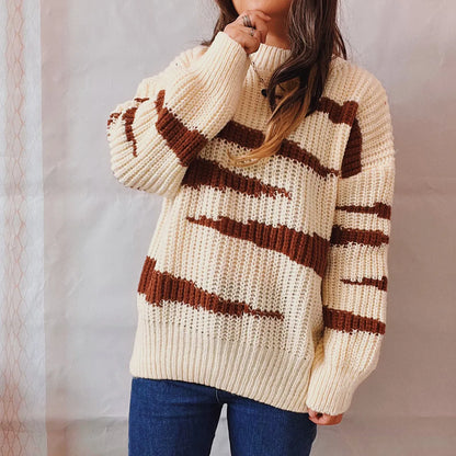 Pull-over – Tendance, rayures asymétriques