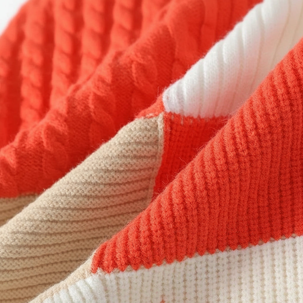 Pull Décontracté à Col Rond