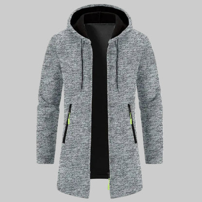 Cardigan à Capuche En Velours Fin