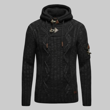Pull à Capuche avec Boucle à Corne