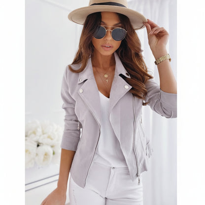 Veste Milos – Cuir suédé élégant