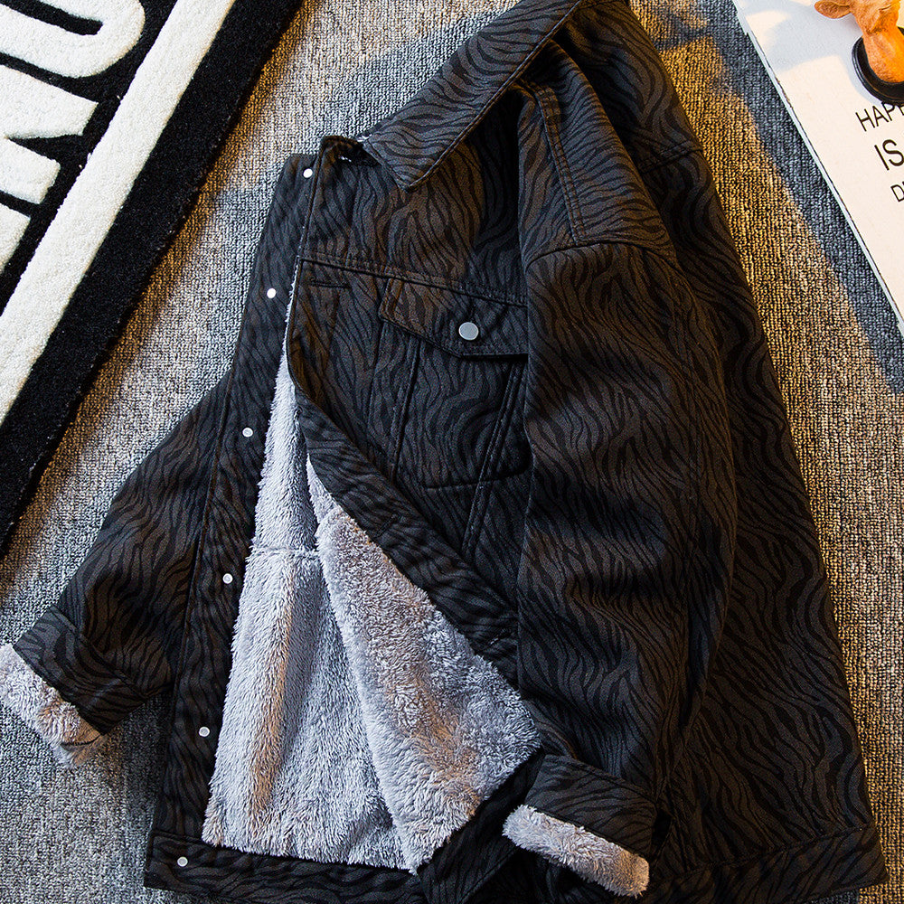 Veste En Jean Doublure En Peluche