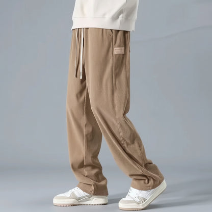 Pantalon Décontracté En Velours Côtelé