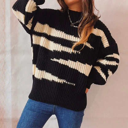 Pull-over – Tendance, rayures asymétriques