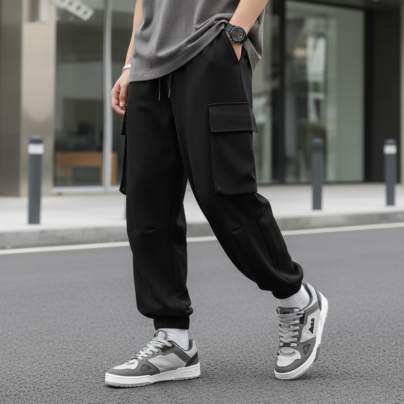 Pantalon Cargo Ample et Effet Fuselé