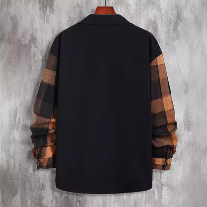 Chemise Décontractée à Carreaux Bicolores