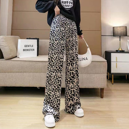 Pantalon droit – Look artistique, motif encre