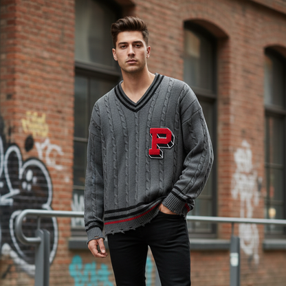 Pull ample style rétro