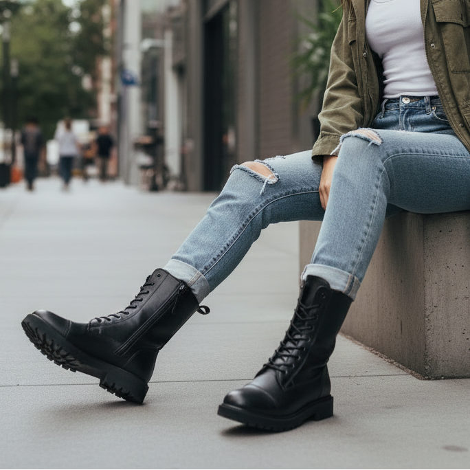 Bottes en cuir