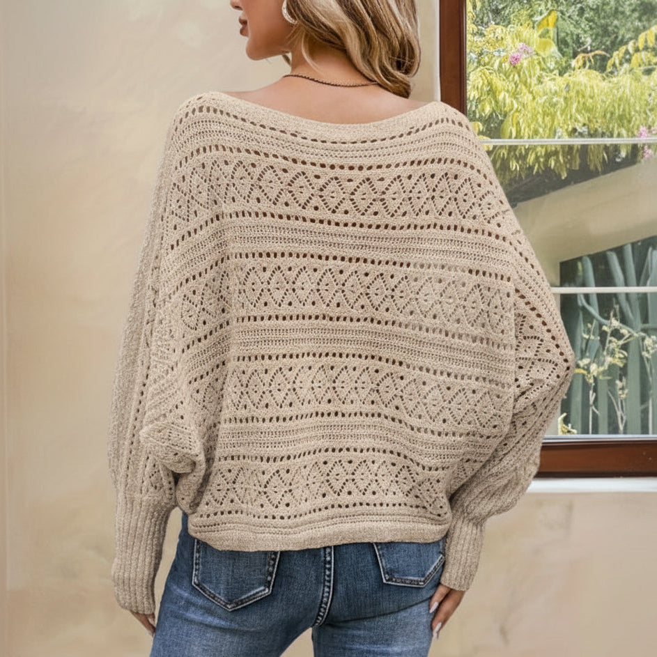 Pull tricoté uni – Élégant et confortable