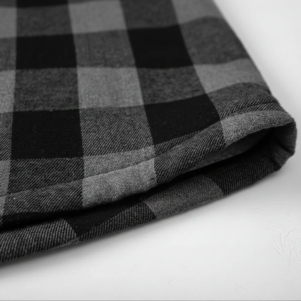 Chemise en Velours Côtelé À Capuche