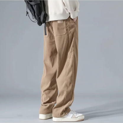 Pantalon Décontracté En Velours Côtelé