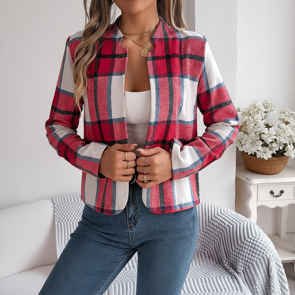 Ensemble tweed – Look casual à carreaux